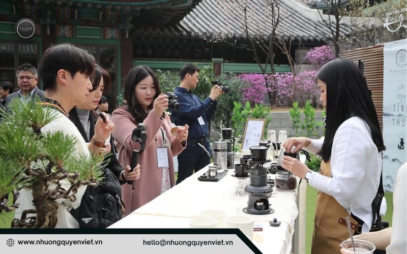 Các sản phẩm cà phê G7, Trung Nguyên, Trung Nguyên Legend đã hiện diện và được yêu thích tại Hàn Quốc hơn 10 năm qua