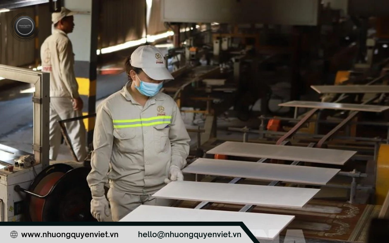 Ngành công nghiệp gốm sứ xây dựng Việt Nam đã có bước phát triển mạnh mẽ cả về lượng và chất